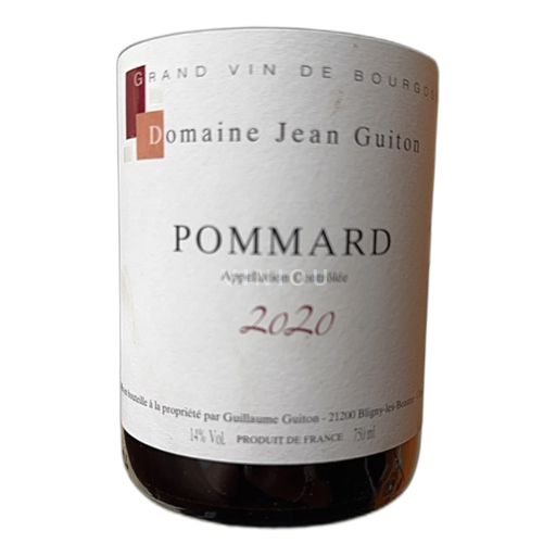 Vin Rouge sec Domaine Jean Guiton 2020 France Bourgogne Pommard AOC
