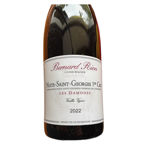 Vin Rouge sec Les Damodes Bernard Rion 2022 France Bourgogne Nuits-saint-georges AOC Premier Cru