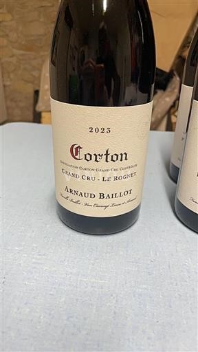 Borgogna Corton Grand Cru Arnaud Baillot Le Rognet 2023