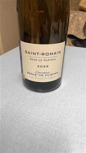 Burgund Saint-Romain Domaine Sébastien Magnien Sous Le Château 2022