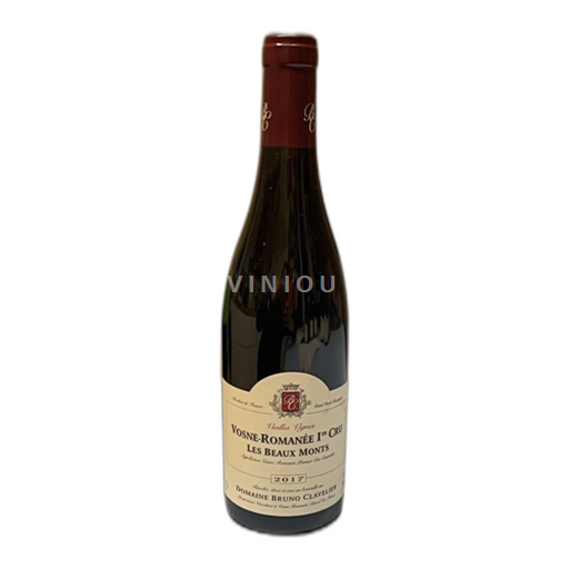 Burgundi Vosne-Romanée Bruno Clavelier Les Beaux Monts 2017