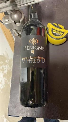 Bordéus Lussac-Saint-Émilion Grand Cru L'énigme 2016
