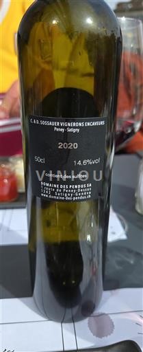 Genève Không được chỉ định Domaine Des Pendus 2020