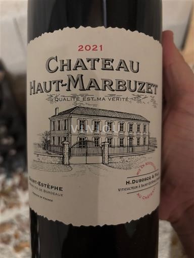 Bordeaux Saint-Estèphe Haut Marbuzet 2021
