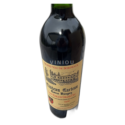 Vin Rouge sec Château Carteau Côtes Daugay 2000 France Bordeaux Saint-Émilion Grand Cru AOC Grand Cru