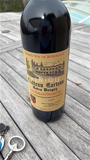 Burdeos Saint-Émilion Gran Cru Grand Cru Château Carteau Côtes Daugay 2000