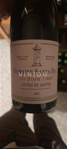 Valea Ronului Côtes-du-Rhône Domaine Santa Duc Les Quatre Terres 2022