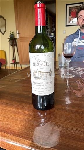 Bordeaux Ospecificerad Château Seguin 2007
