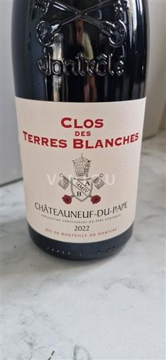 Rhône-dalen Châteauneuf-du-Pape Clos Des Terres Blanches 2022