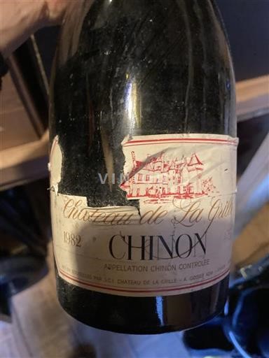Loiredalen Chinon Château La Grille 1982