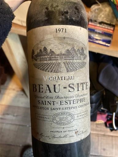 Bordeaux Saint-Estèphe Grand Cru Château Beausite 1971