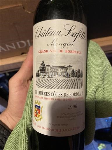 Burdeos Primeras Colinas de Burdeos Château Lafitte Mengin 1996