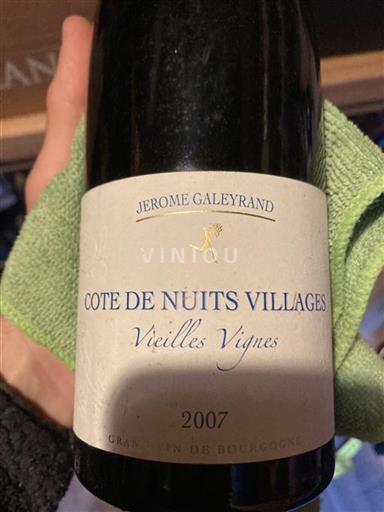 Bourgondië Côte de Nuits Villages Jérôme Galeyrand Vieilles Vignes 2007