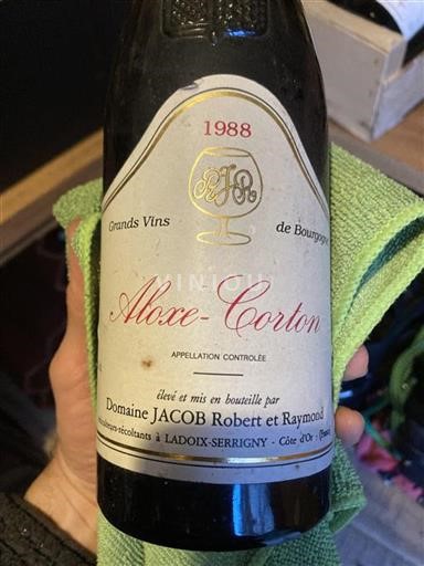 Bourgogne Aloxe-Corton Domaine Jacob Robert Et Raymond 1988