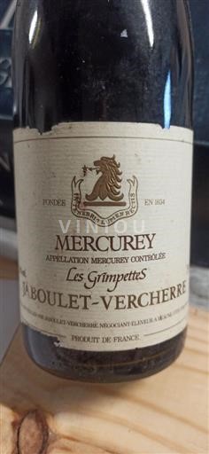 Borgogna Mercurey Jabouletvercherre Les Grimpettes 1986