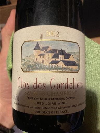Valle della Loira Saumur-Champigny Clos Des Cordeliers 2002