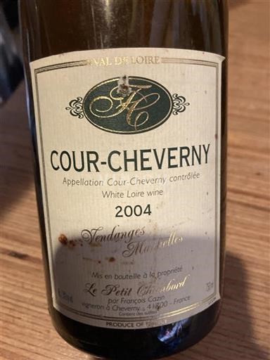 Valle della Loira Cour-Cheverny Le Petit Chambord Vendanges Manuelles 2004