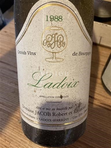 Bourgogne Ladoix Grand Cru Domaine Jacob Robert Et Raymond 1988