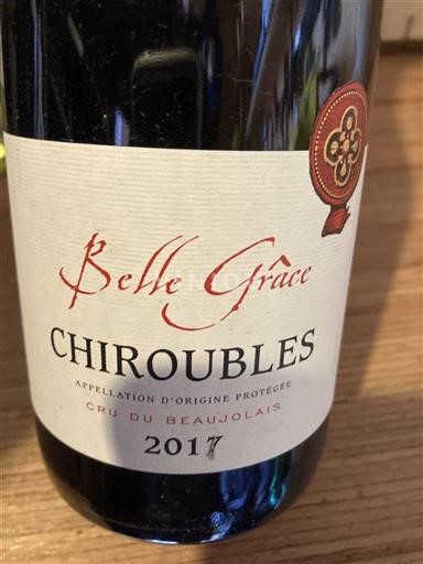Beaujolais Chiroubles Belle Grâce 2017
