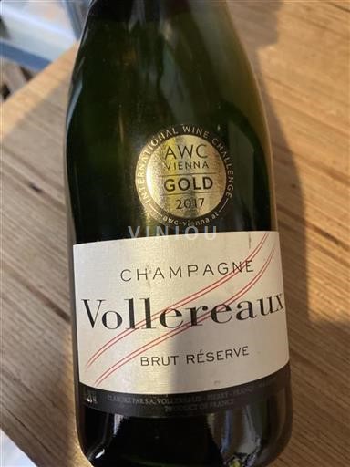 Champaña Champán Vollereaux Brut Réserve 2017