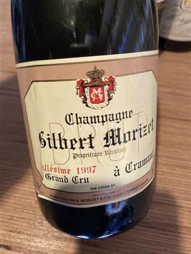 Champagne Grand Cru Gilbert Morizet 1997
