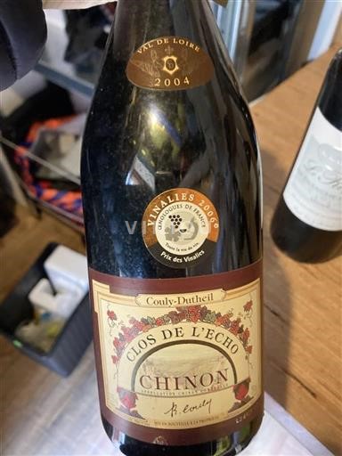Thung lũng sông Loire Chinon Domaine Coulydutheil Clos de l'Echo 2004