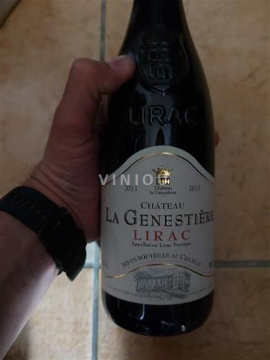 Rhônen laakso Lirac Château La Genestière 2013