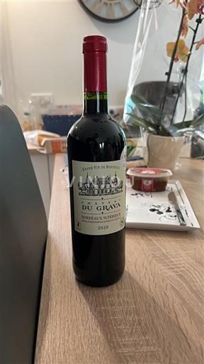 Vin Rouge sec Domaine Grava 2020 France Bordeaux Bordeaux supérieur AOC