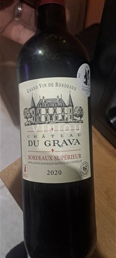Bordeaux Bordeaux Supérieur Château Grava 2020