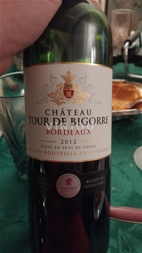 Bordeaux Château Tour De Bigorre 2012