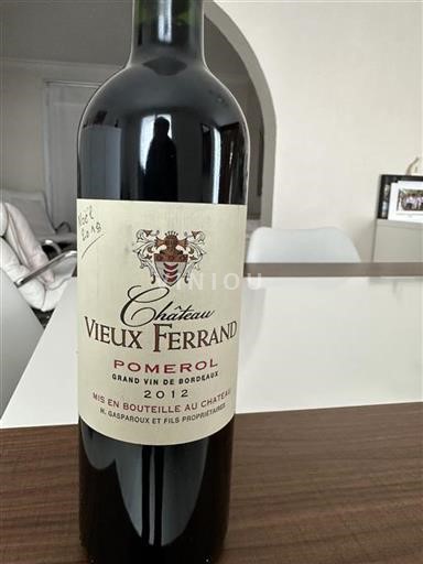 Bordeaux Pomerol Vieux Ferrand 2012