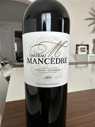 Bordéus Pessac-Léognan Grand Cru Château Mancèdre 2019