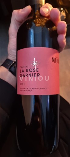 Bordoja Fronsac Château La Rose Garnier 2021