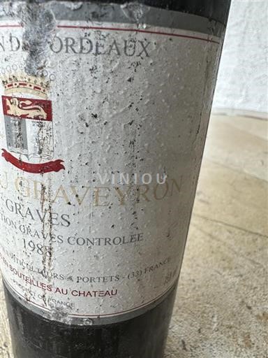 Bordéus Graves Château Graveyron 1988