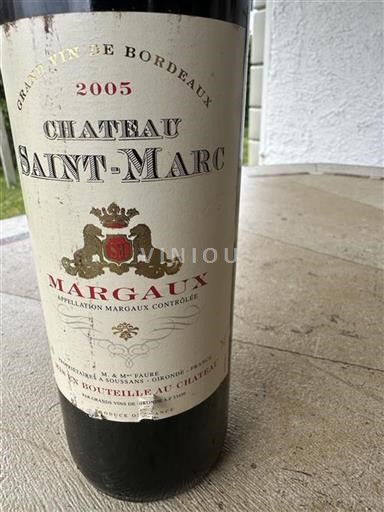 Bordeaux Margaux Château Saintmarc 2005