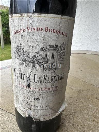 Bordeaux Bordeaux Supérieur Château La Sablière 1988