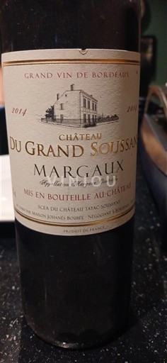 Bordeaux Margaux Château Grand Soussans 2014