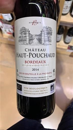 Bordeaux Château Hautpouchaud 2014
