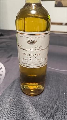 Bordeaux Sauternes Château Devent 2020