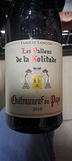 Rhônedalen Châteauneuf-du-Pape Domaine La Solitude Les Vallons de la Solitude 2018