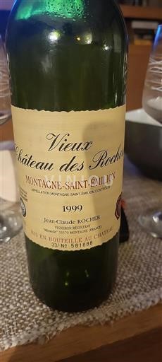 Bordeaux Montagne-Saint-Émilion Château Vieux Des Rochers 1999