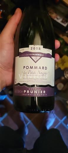Bourgondië Pommard Domaine Prunier Les Petits Noizons 2018