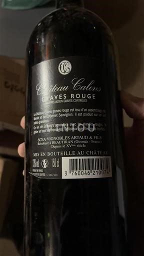 Bordeaux Graves Château Calens 2018