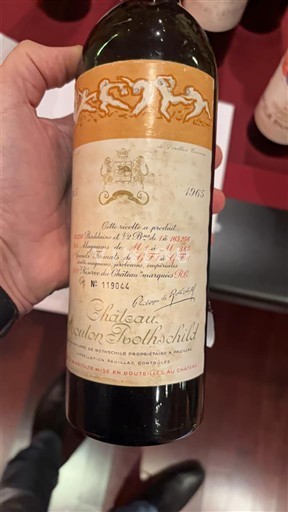 Vin Pauillac Château Mouton Rothschild - 1965 - Avis, conseil