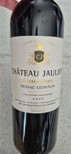 Bordeaux Pessac-Léognan Château Jaulien Eugénie 2022