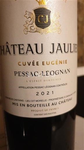Bordeaux Pessac-Léognan Château Jaulien Eugénie 2021