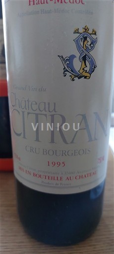 Bordeaux Haut-Médoc Château Citran 1995