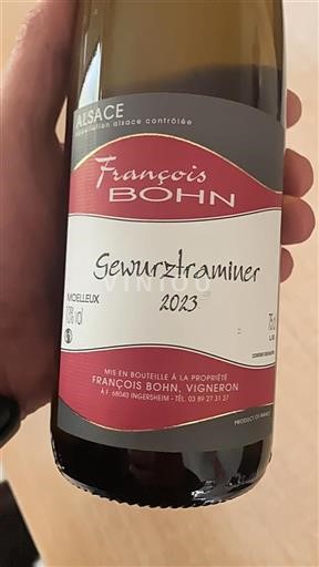 Alsazia François Bohn Gewurztraminer 2023