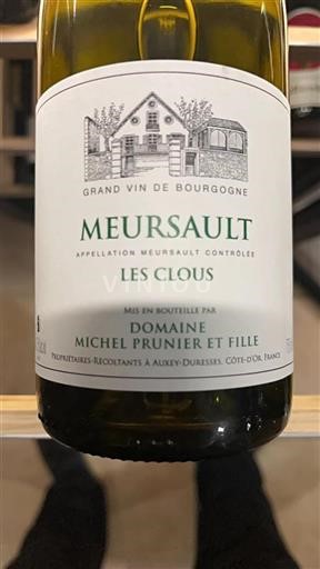 Bourgogne Meursault Michel Prunier Et Fille Les Clous 2022