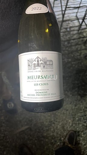 Burgundija Meursault Michel Prunier Et Fille Les Clous 2022